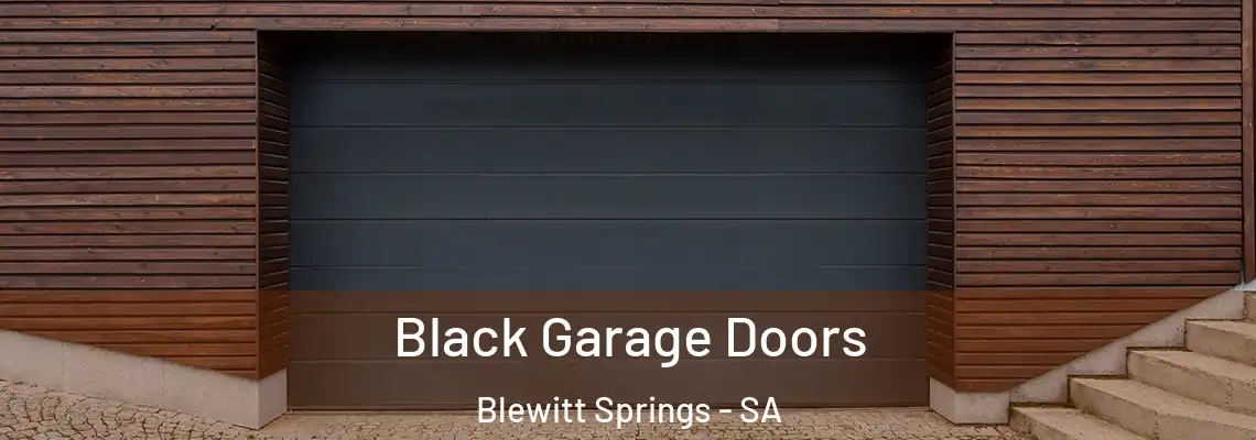  Black Garage Doors Blewitt Springs - SA
