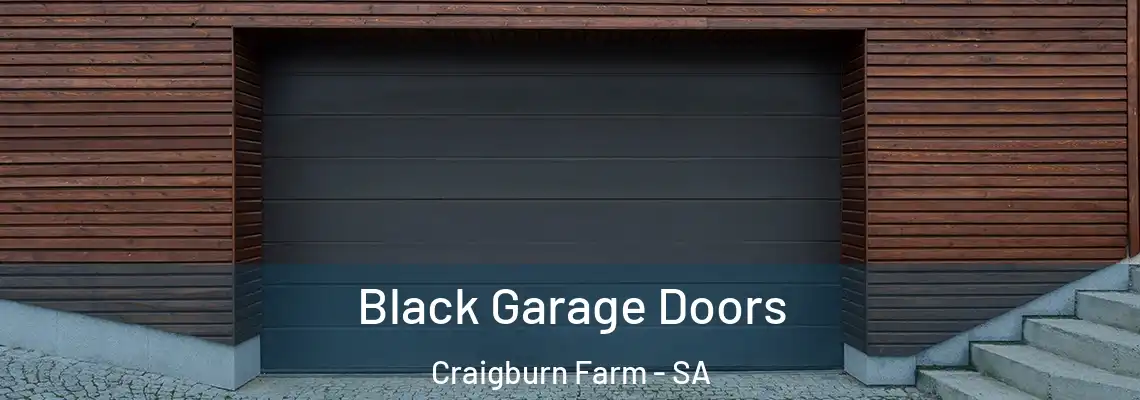  Black Garage Doors Craigburn Farm - SA