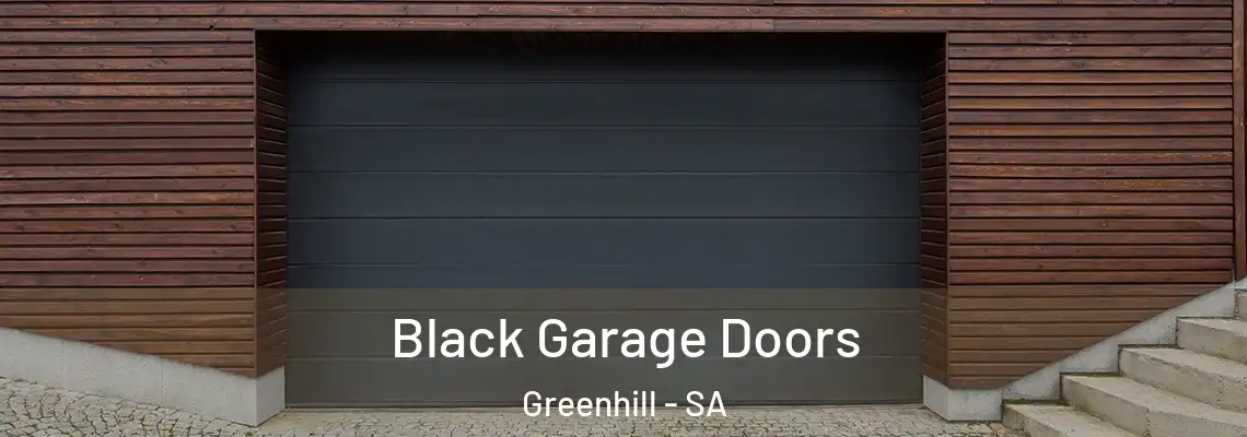 Black Garage Doors Greenhill - SA