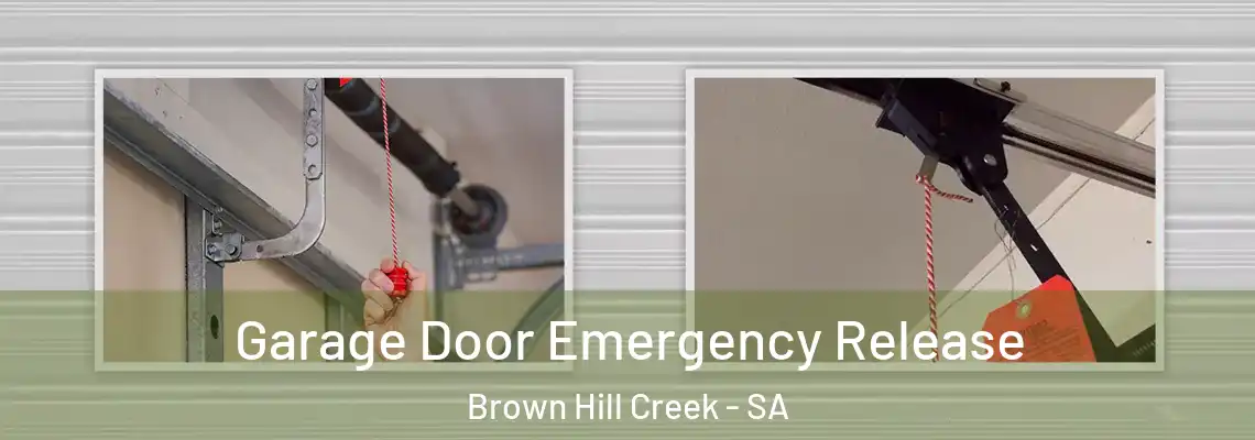  Garage Door Emergency Release Brown Hill Creek - SA