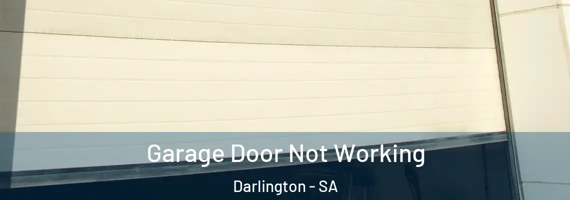 Garage Door Not Working Darlington - SA