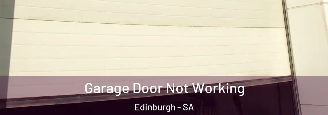 Garage Door Not Working Edinburgh - SA