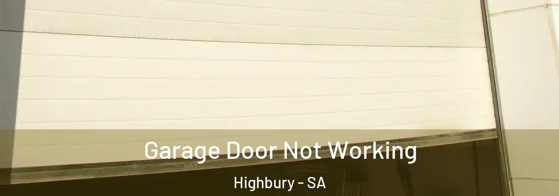Garage Door Not Working Highbury - SA