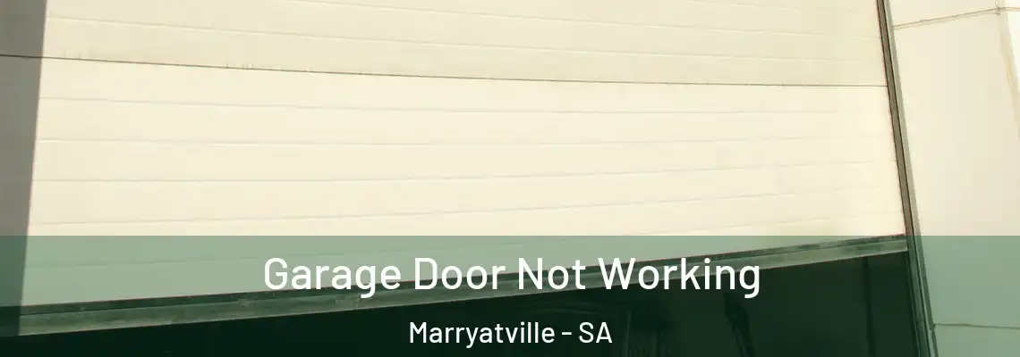 Garage Door Not Working Marryatville - SA