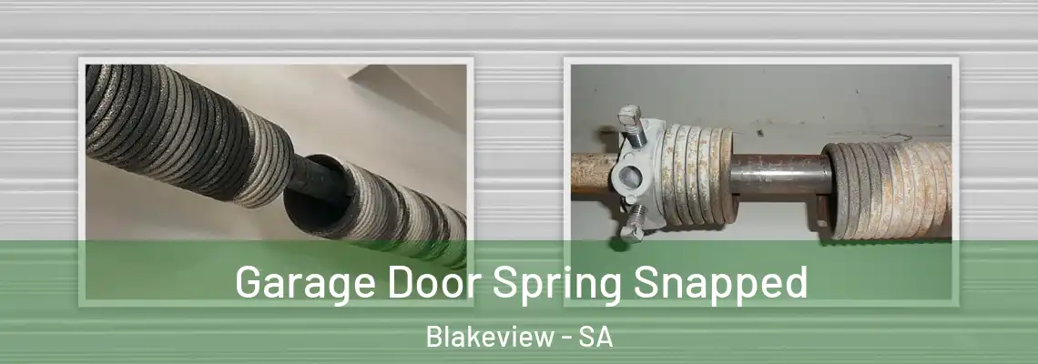 Garage Door Spring Snapped Blakeview - SA