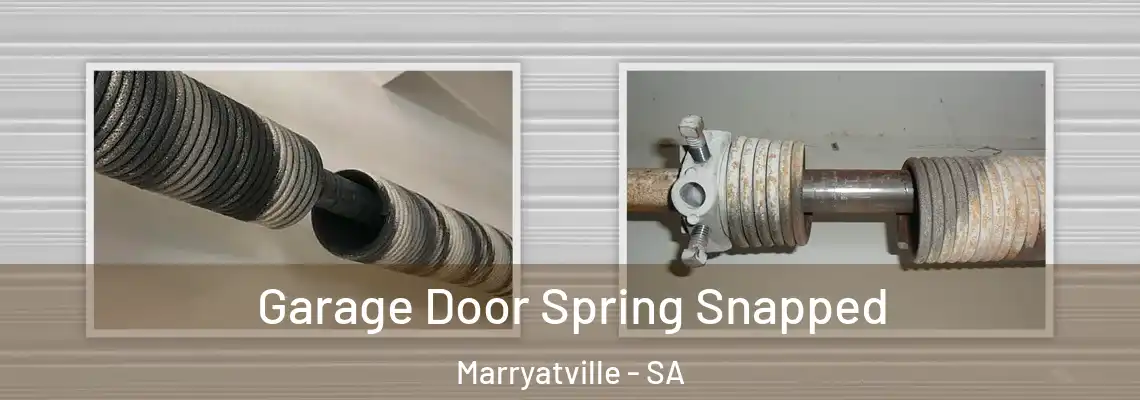 Garage Door Spring Snapped Marryatville - SA