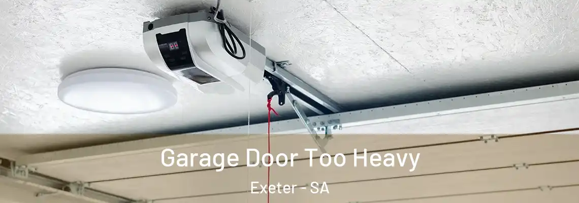 Garage Door Too Heavy Exeter - SA