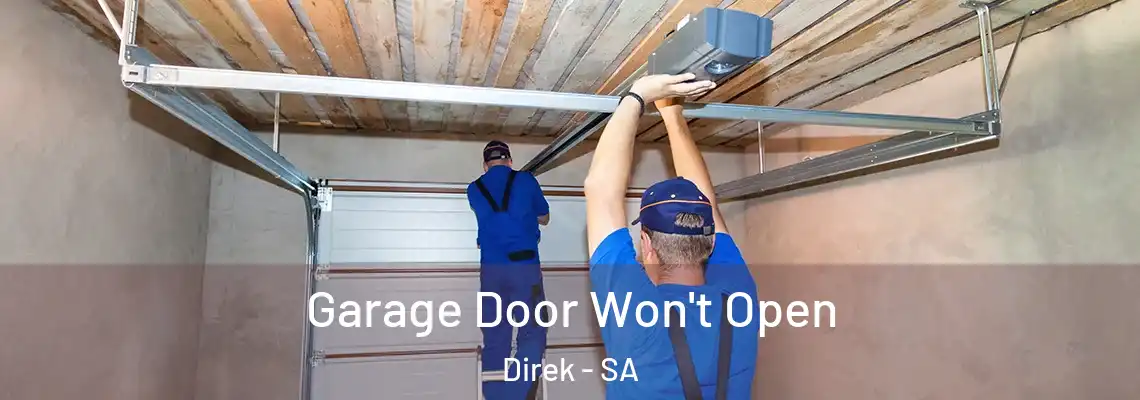 Garage Door Won't Open Direk - SA