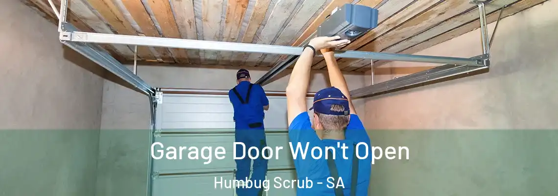 Garage Door Won't Open Humbug Scrub - SA