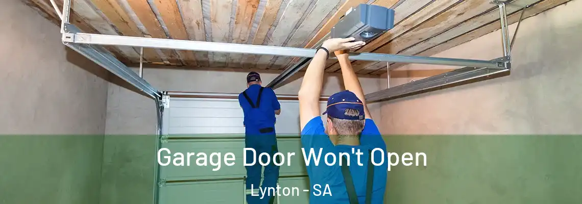 Garage Door Won't Open Lynton - SA
