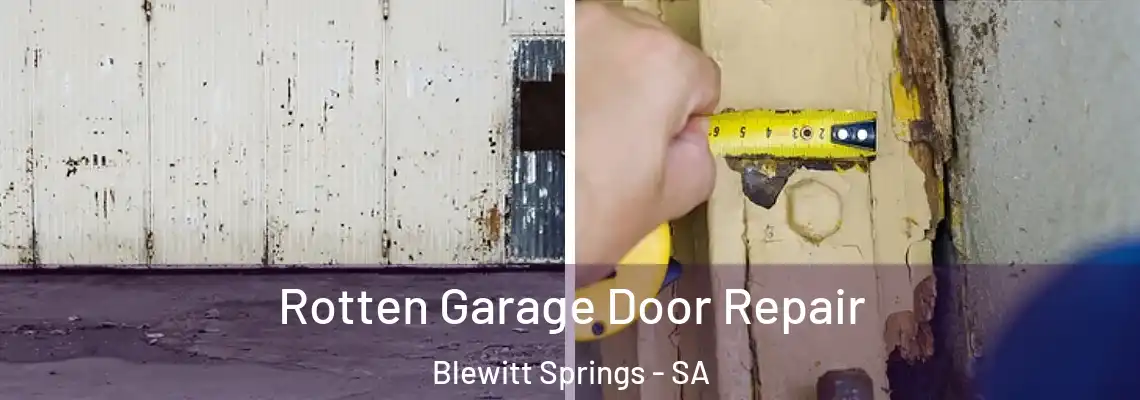 Rotten Garage Door Repair Blewitt Springs - SA
